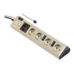 3700085612750-INFOSEC S5 Eco TV - Multiprise parafoudre 5 prises - parasurtenseur-Image du produit-0
