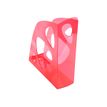 9002493019959-Exacompta Ecomag Linicolor - Porte-revues framboise translucide-Angle gauche-1