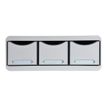 9002493424166-Exacompta Toolbox Maxi - Module de classement à l'italienne 3 tiroirs - gris lumière-Avant-1