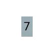 Pickup - Plaque de signalisation - 25 x 44 mm - autocollant - chiffre 7