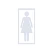 8711234017635-Pickup Home 3D - Pictogramme frame Femme - blanc-Avant-0