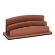 3338805002699-Quo Vadis Satiny - Trieur demi-rond 2 compartiments - 26 x 10,5 cm - marron-Angle gauche-0