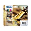 8715946519821-Epson 16 Stylo plume - Pack de 4 - noir, cyan, magenta, jaune - cartouche d'encre originale-Avant-1