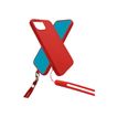 JAYM POP - Coque de protection + tour de cou pour iPhone 13 - rouge