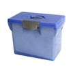 3219090400622-Pierre Henry - Classeur ménager en plastique (valisette) avec 5 dossiers suspendus - bleu-Angle droit-0