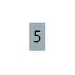 Pickup - Plaque de signalisation - 25 x 44 mm - autocollant - chiffre 5