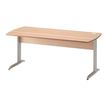 3483600784490-Bureau JAZZ+ - 120 cm - Pieds métal - Hêtre-Angle droit-0