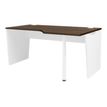 Bureau compact 90° - YES ! - pieds panneaux - retour droit - chêne royal