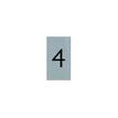 8711234048042-Pickup - Plaque de signalisation - 25 x 44 mm - autocollant - chiffre 4-Avant-0