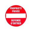 8711234127242-Pickup - Plaque de signalisation ronde - 180 mm (diamêtre) - défense d'entrer-Avant-0