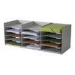 Bloc de classement 15 cases (pour documents 24x32cm) - gris