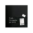 4004360887741-Sigel Artverum - Tableau magnétique en verre - 48 x 48 cm - noir-Avant-0