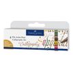 4005401675051-Faber-Castell Calligraphy Set - Pack de 4 marqueurs - permanent - pink carmine, chromium green opaque, nougat, green go-Angle droit-0