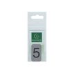 3130630671855-Exacompta - Pictogramme - Chiffre 5 - 25 x 44 mm - aluminium brossé-Avant-0