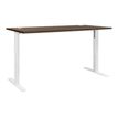 Bureau - YES ! - 140 cm - pieds ajustables blancs - Chêne royal