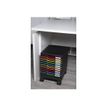9002491326714-Exacompta Office - Roulettes pour armoire à tiroirs - noir-Angle droit-5