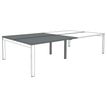 0404000122142-Bureau Bench IRIS - L120 cm - Plan suivant - Pieds blanc - plateau imitation Erable--3