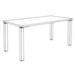 3253310146068-Bureau droit EXPRIM - L180 cm - Plateau imitation Erable - Pieds carbone--4