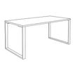 0404000122753-Bureau droit LOFTER - L120 cm - Plateau imitation Erable - pied Blanc--4