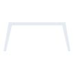 3253310163072-Bureau double STEELY - L140 cm - Double face Suivant - Pieds blanc - plateau imitation Chêne clair--1