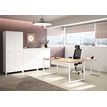 3483600215819-Bureau SUNDAY - 160 cm - Pieds cadre - Chêne--1