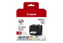 Canon PGI-2500XL - Pack de 4 - noir, cyan, magenta, jaune - cartouche d