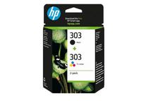 HP 303 - Pack de 2 - noir et 3 couleurs - cartouche d