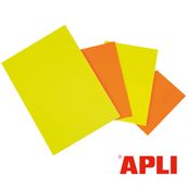 Apli Agipa - 10 cartons fluo effaçables - A4 - 780 g/m²