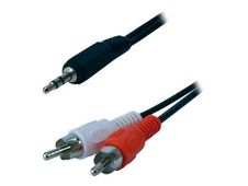 MCL Samar - câble audio/stéréo 2 prises RCA (M)vers JACK 3.5(M) - 1.5 m