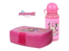Disney Minnie Mouse - Boîte à déjeuner et gourde 380ml - rose