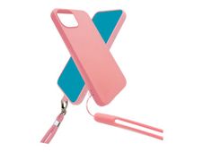 JAYM POP - Coque de protection + tour de cou pour iPhone 14 - rose