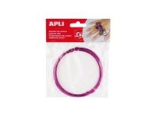 Apli - Kit artisanal de bijoux - 1.5 x 5 mm - rose - fil métallique