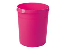 HAN GRIP - corbeille à papier - 18 L - polypropylène (PP), plastique - Couleur tendance rose