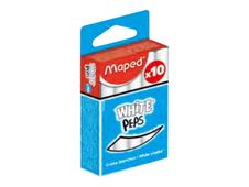 Maped White'Peps - Pack de 10 craies - blanches