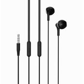 Kit main libre - Ecouteurs filaire avec micro - intra-auriculaire - noir