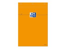 Oxford - Bloc notes - A4 - 160 pages - grands carreaux - 80G - orange