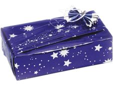 Clairefontaine - Papier cadeau - 70 cm x 1,5 m - motif ciel étoilé