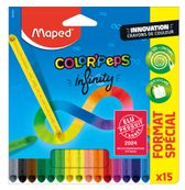 Maped Color'Peps - 15 Crayons de couleur Infinity - pochette carton