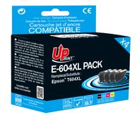 Cartouche compatible Epson 604XL Ananas - pack de 4 - noir, jaune, cyan, magenta - Uprint