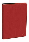 Agenda Marlow Ministre Prestige avec répertoire - 1 semaine sur 2 pages - 16 x 24 cm - rouge bordeaux - Quo Vadis