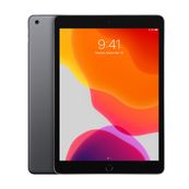 Apple iPad 7-  tablette 2019 reconditionnée grade B - 32 Go - 10,2" - Wifi - Gris - coque blanch
