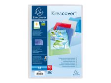 Exacompta KreaCover - Porte vues personnalisable - 80 vues - A4 - disponible dans différentes couleurs