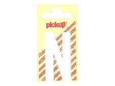 Pickup - Étiquette autocollante - 150 mm - Lettre N - blanc mat