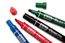 Pentel PEN N60 - Marqueur permanent - pointe biseau - vert