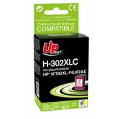 Cartouche compatible HP 302XL - cyan, magenta, jaune - Uprint