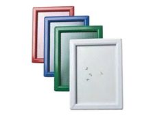 Promocome Ecoframe - Cadre porte-affiche clippant à poser ou à fixer au mur - A5 - bleu