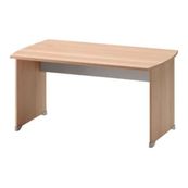 Bureau JAZZ+ - 120 cm - Pieds panneaux - Hêtre