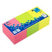 Global Notes - Pack de 12 Blocs - Notes adhésives 80 feuilles - 50 x 40 mm - couleurs assorties