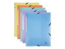 Exacompta Chromaline - Chemise polypro à 3 rabats - A4 - pour 200 feuilles - disponible dans différentes couleurs pastels
