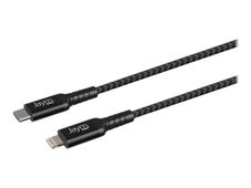 JAYM - Câble Lightning - USB-C mâle vers Lightning mâle - 2.5 m - noir 